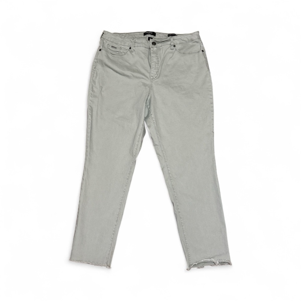 Nine West Jeans Gramercy Skinny Ankle Light Mint Green Jeans Size 16